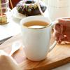 Bone China Coffee Mug with Gold Rim, 200-400ml Tea Cup with Handle White 1pc, for Espresso,Hot Cocoa,Cappuccino,Latte and Cold Drinks, Microwave Safe