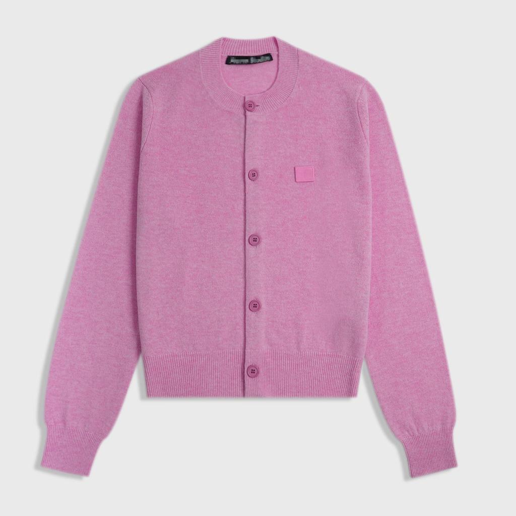 Liu Yifei Promi Wollstrickjacke - Damen Rundhals Strickware mit quadratischer Stickerei