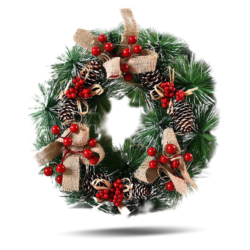 

Front Door Garland Christmas PVC Hanging Garland Window Wall Decoration Home Office Hotel Holiday Ornament