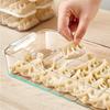 Space-Saving Refrigerator Container Limited Space Organizer Transparent Dumpling Box Single Layer Stackable Large Capacity
