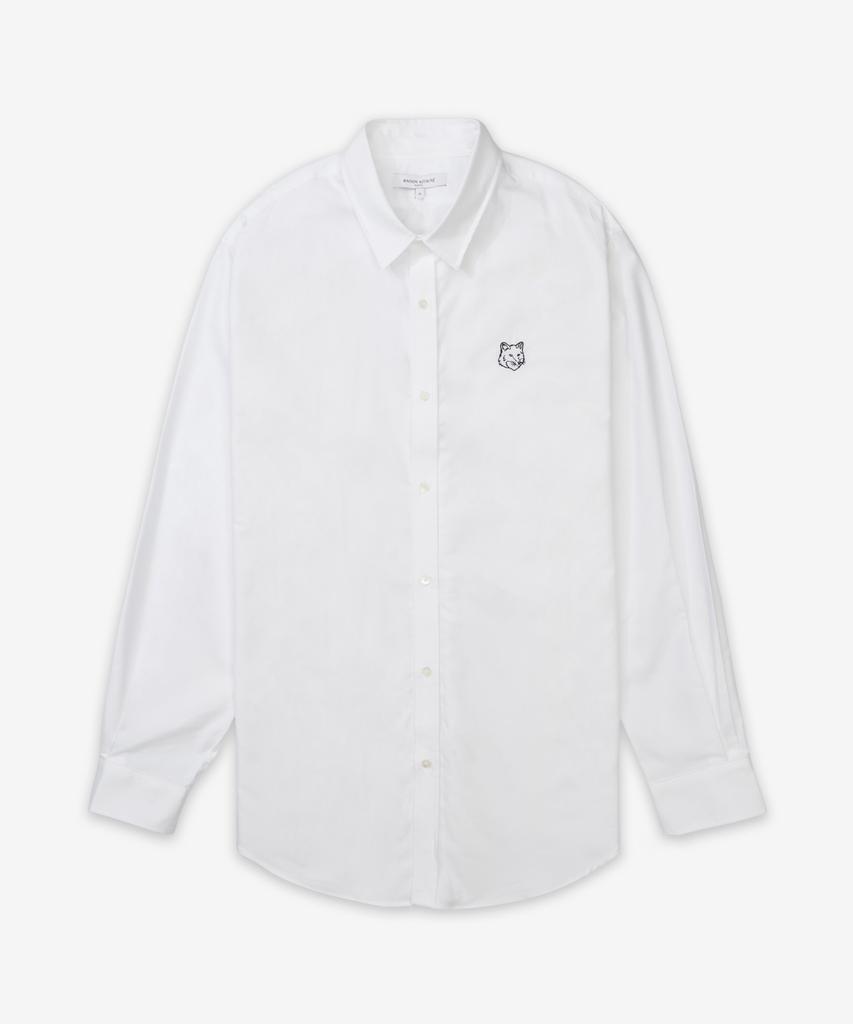 Mejongkicheune Contour Fox Head Skate Shirt - White / Mm00405Wc5012P100