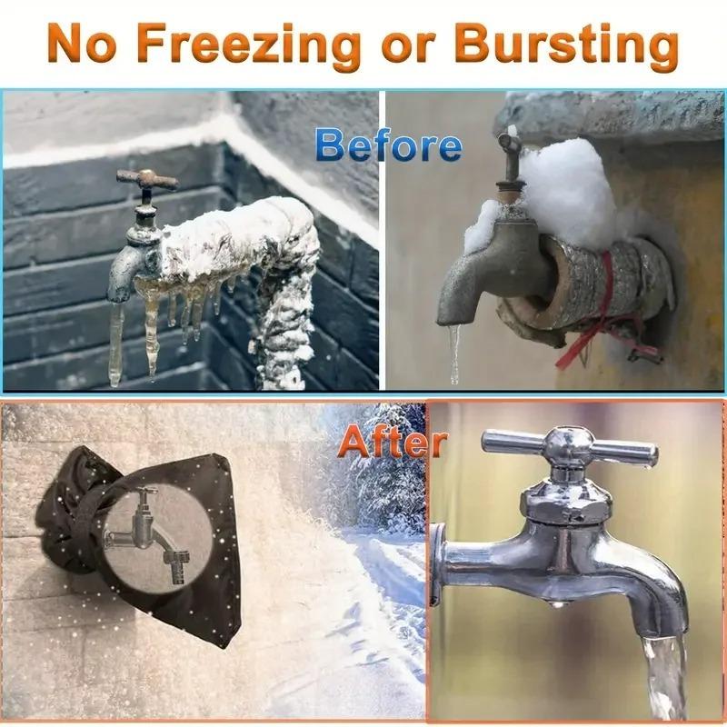 Winter Outdoor Faucet Cover Waterproof Frost Protector Tap Sock Protective Bag Anti Freeze Spigot Cover for Garden Pipe