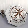 Compass Direction-themed, Eight-ribbed, Self-folding Umbrella Is Suitable for Everyday Outdoor Use and Is An Ideal Gift for Friends and Fami