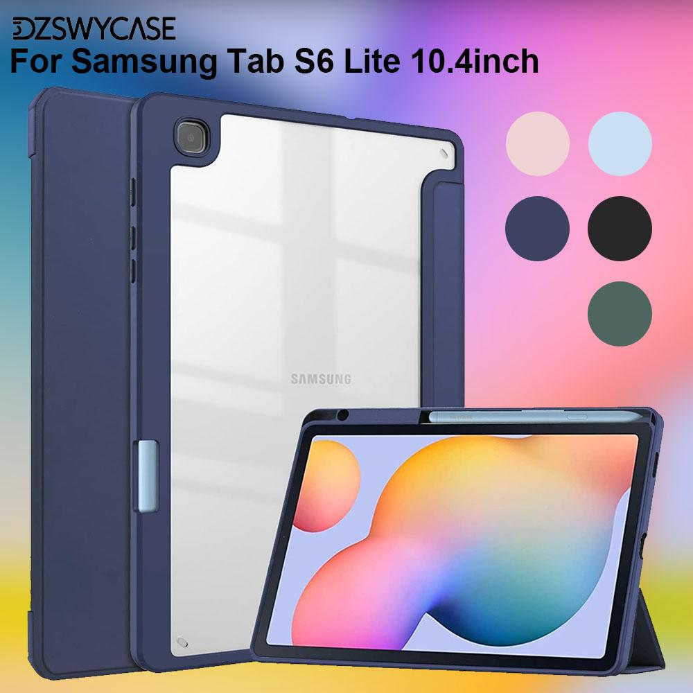Case for Samsung Galaxy Tab S6 Lite 10.4 Inch //, with Pencil Holder, Support Auto Sleep/Wake Cover