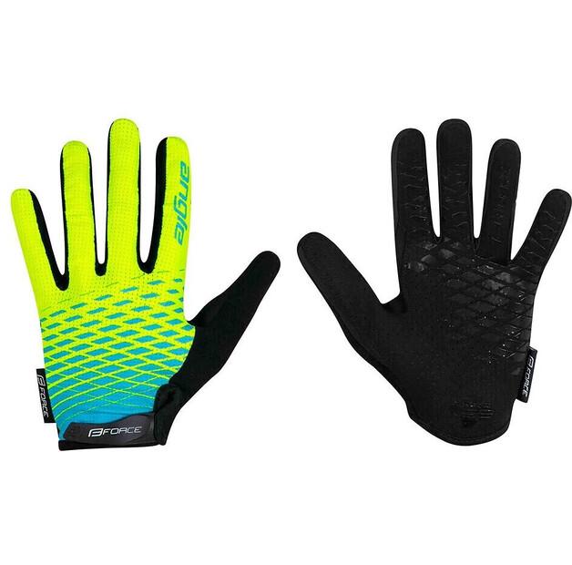 Guanti da ciclismo Force Angle Long (gialli)