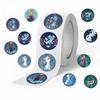 500 Frozen Cartoon Character Waterproof Roll Stickers - Self-Adhesive & Sealing