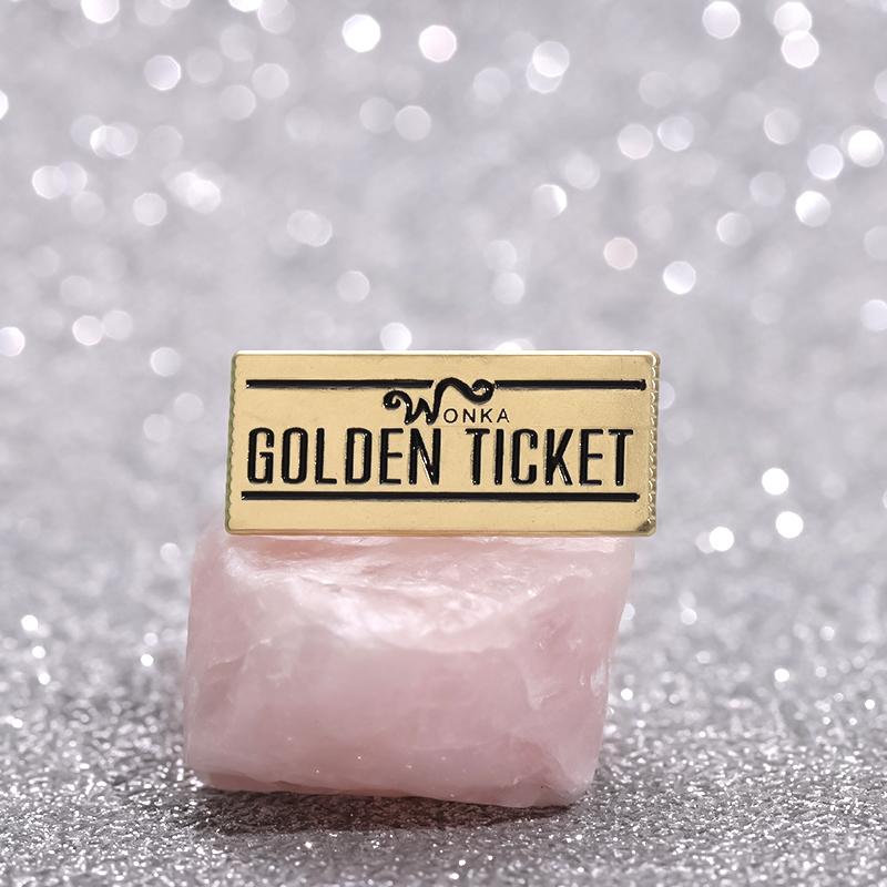 Chocolate Factory Enamel Pin Chocolate Coupon Collect Brooches Bag Lapel Pin Badges on Backpack Decorative Jewelry Gifts