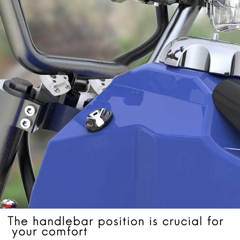 25 mm styreforhøyer for Yamaha FJR1300 FJR 1300 2001-2005 Sølv håndtaksstige Motorsykkeltilbehør