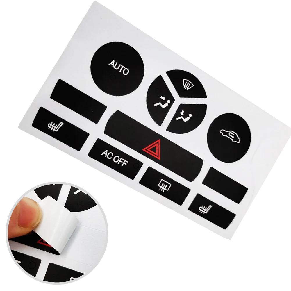

Black Climate Button Decal Climate Control Button Decal Automotive Interior Sticker Illuminated Text Precise Fit China Mainland
