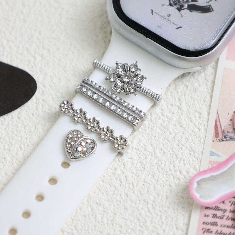 Metal Decorative Ring Brooch Decorative Nail Creative Watch Band Ornament  Strap Accessories