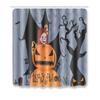 Halloween Shower Curtain Floor Mat Combination Four-Piece Set Kitchen Absorbent Non-Slip Carpet Bedroom Door Mat