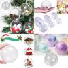 Stylish Clear Plastic Hanging Christmas Balls In Multiple Sizes From 4cm To 20cm