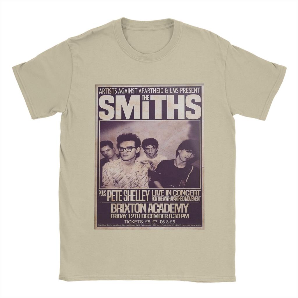 The Smiths    T-Shirts for Men 1986 The Final Concert Novelty Pure  Tees Round Collar Short Sleeve T Shirts Gift Idea Clothes