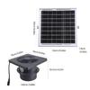 8W Solar Panel Operated 4 Inch Ventilation Fan For Outdoor Shed Pet House Air Quiet Motor