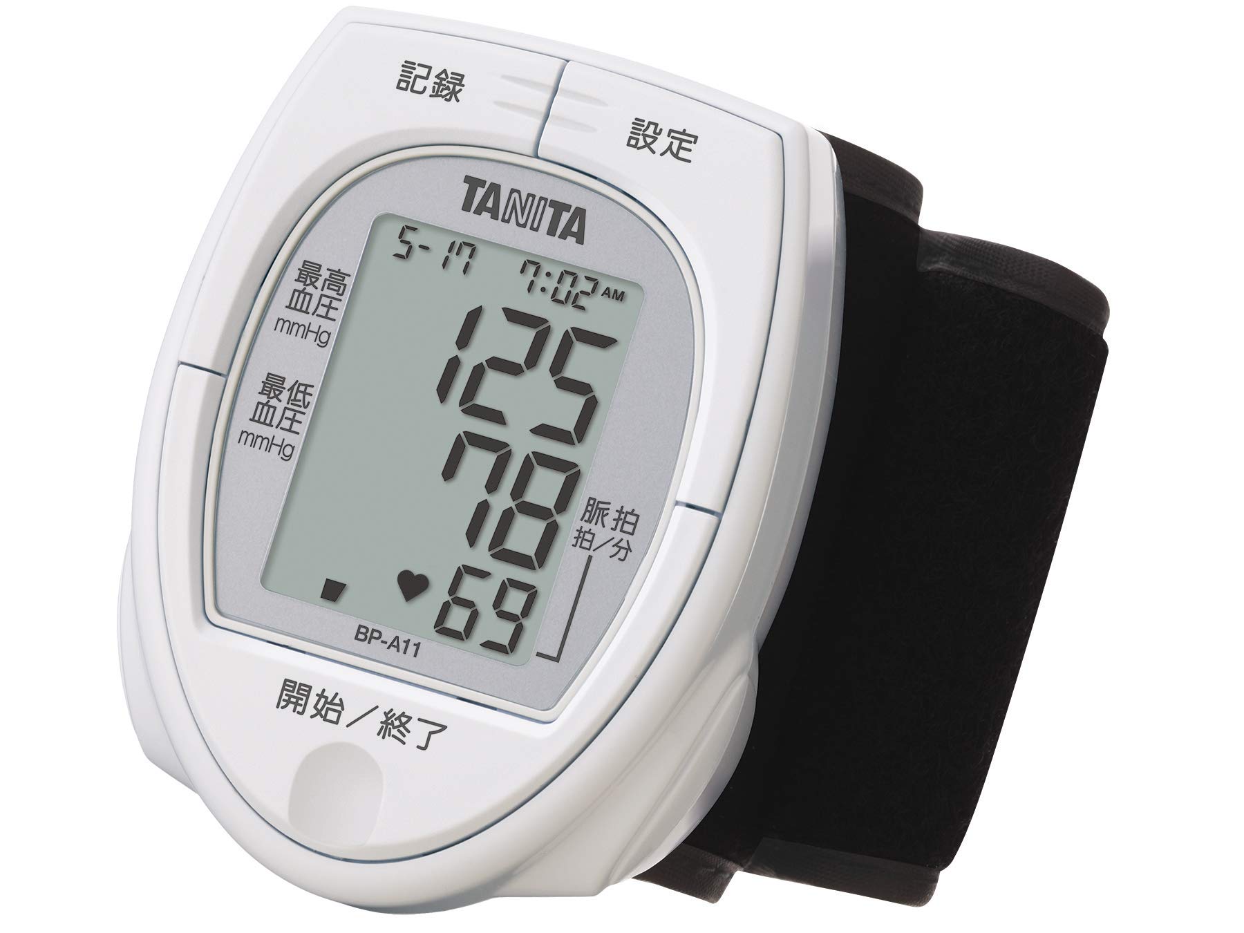 

Tanita Wrist Blood Pressure Monitor, White, BP-A11 білий