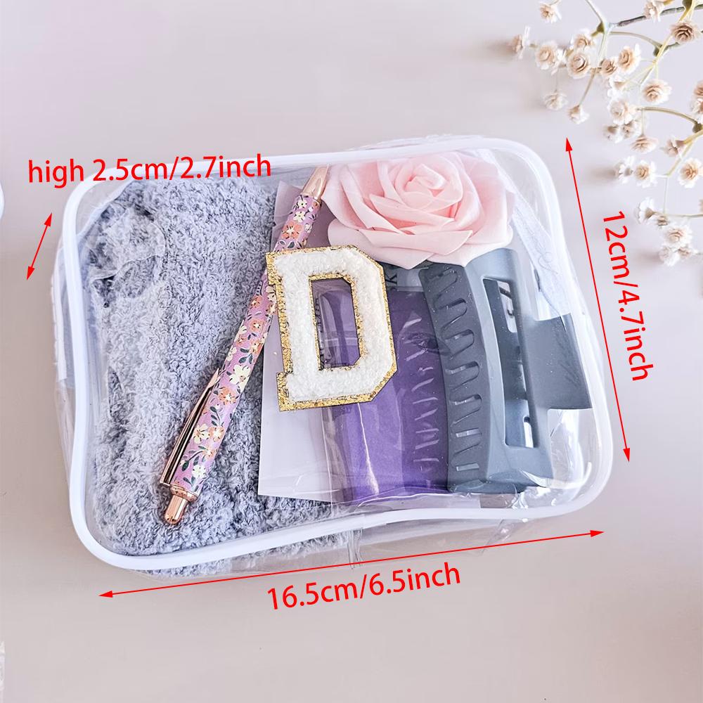 Custom Transparent Makeup Bag Back To School Teacher Survival Kit Pre K Teacher First Day of School Appreciation Gift Wedding