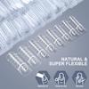 150 Stuks French Vormen voor Nagels met Meetlat – Transparante Kristal UV Gel Nageltips