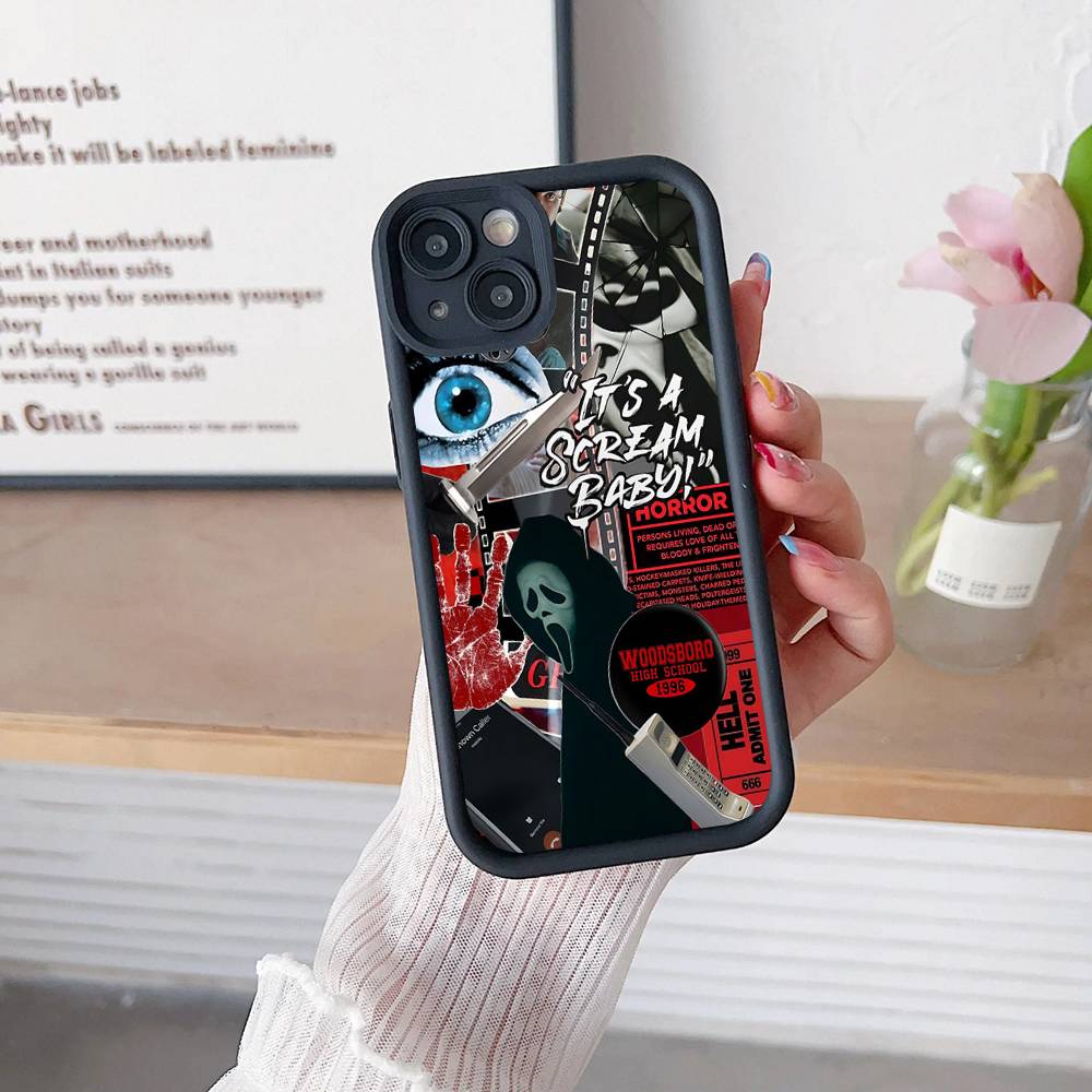 Horor S-scream Dead TPU Phone Cover For Iphone 17 16 15 14 13 12 11 Pro Max Plus Case Cover