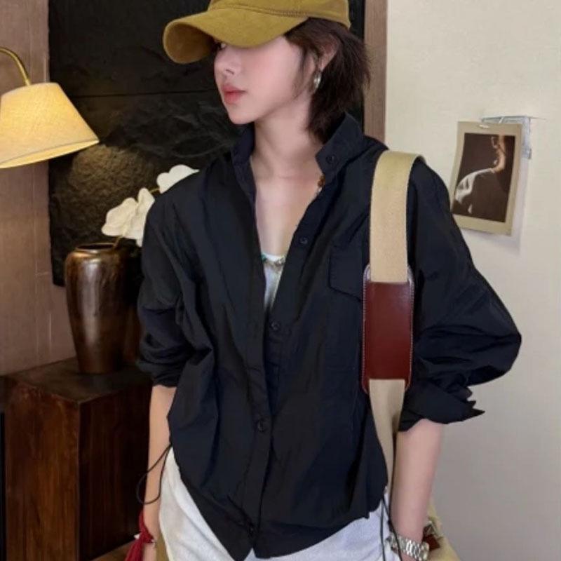 Damen Kurzjacke im koreanischen Stil mit rotem Stehkragen - 2025 Frühjahr/Sommer Casual Trend.