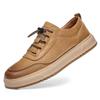 Men's Trendy Breathable Ultra-Soft Genuine Leather White Casual Sports Shoes Autumn 2026 New Arrival Versatile Comfortable