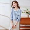 Women's Wrinkle-Free Elegant Lace Chiffon Round Neck Blouse