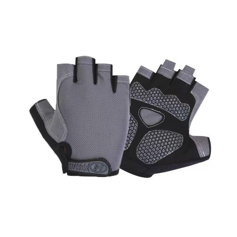 Unisex Non-Slip Half-Finger Workout Gloves - Ideal for Pull-ups, Cycling, and Preventing Calluses