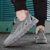 Fashion Men Shoes 2025 Summer New Breathable Fly Weave Mesh Elastic Band Casual Shoes Outdoor Comfortable Non Slip Sewing Running Shoes