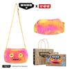 Monster Crossbody Bag Purple Fuzzy Ugly Cute Trending Unique Shoulder Bag For Daily Travel Campus Use Bag