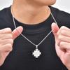 Saint Benedict Medal Pendant Necklace for Men,Waterproof Stainless Steel Saint Benedict Pendant,Faith Prayer Jewelry