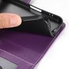 DF-012 For iPhone 15 Case Litchi Texture Leather Magnetic Clasp Wallet Stand Phone Cover