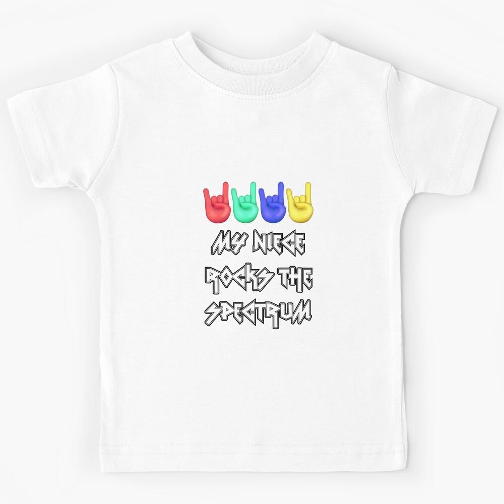 MY NIECE ROCKS THE SPECTRUM Kids T-Shirt 110
