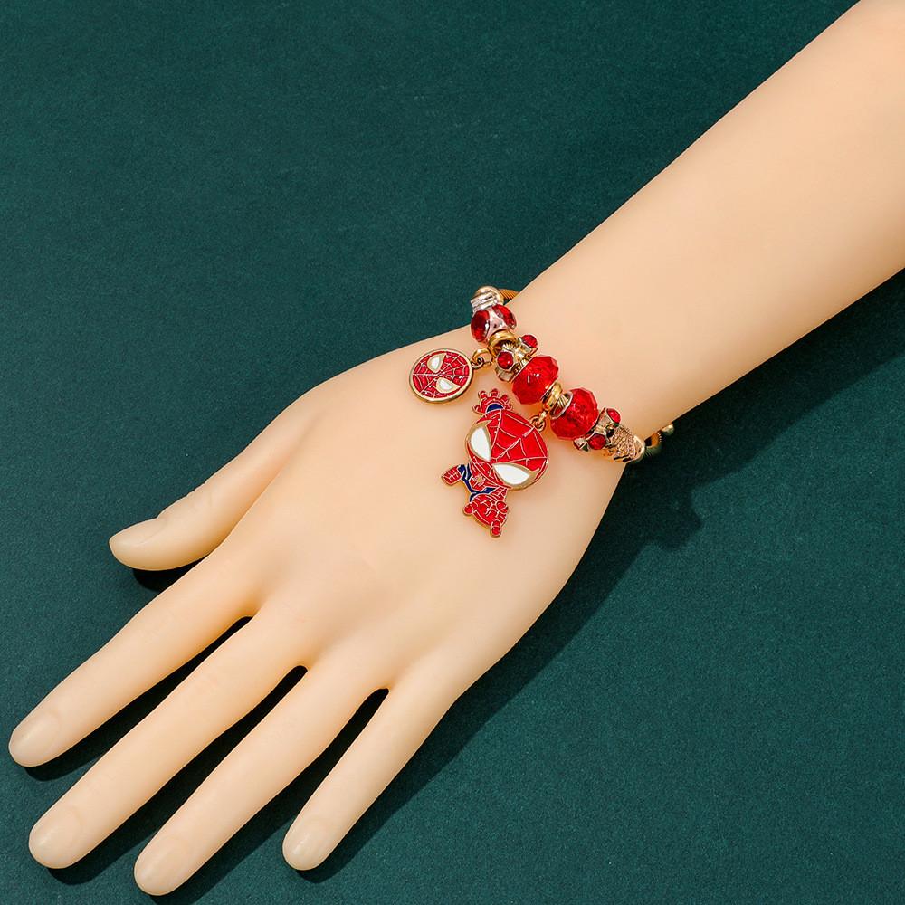 Spider Man Wristband Jewelry For Women With Alloy Pendant For Travel Gifts