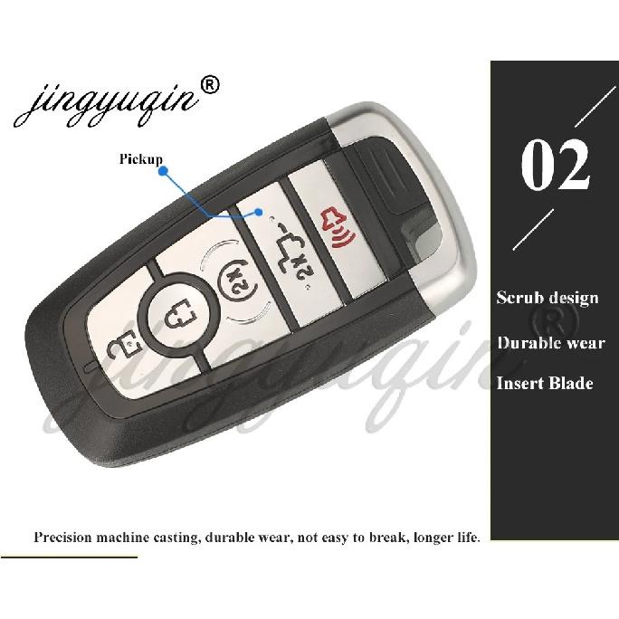jingyuqin 433.92/434/868/902Mhz Remote Car Key For Ford Edge Explorer Expedition Fusion Mondeo F150 F250 Mustang Smart Keyless