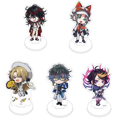8CM Luxiem Rainbow Vtuber Clubs Nijisanji Anime Figure IKE LUCA MYSTA SHU VOX Acrylic Stand Model Desk Decor Standing Sign