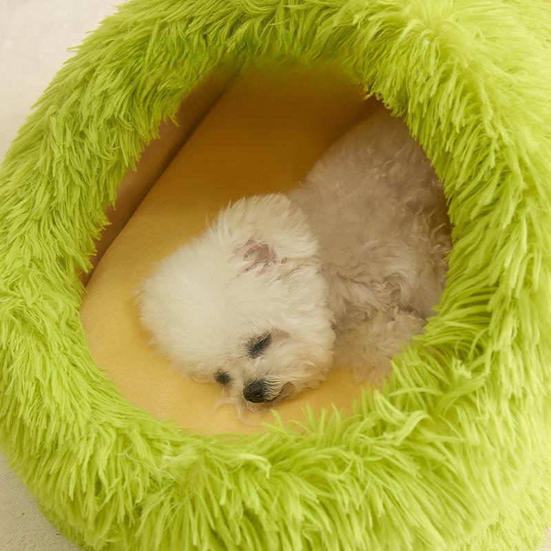 Doghouse Warm In Winter and Universal Detachable and Washable House Villa House Small Dog Teddy Closed Pet Cat