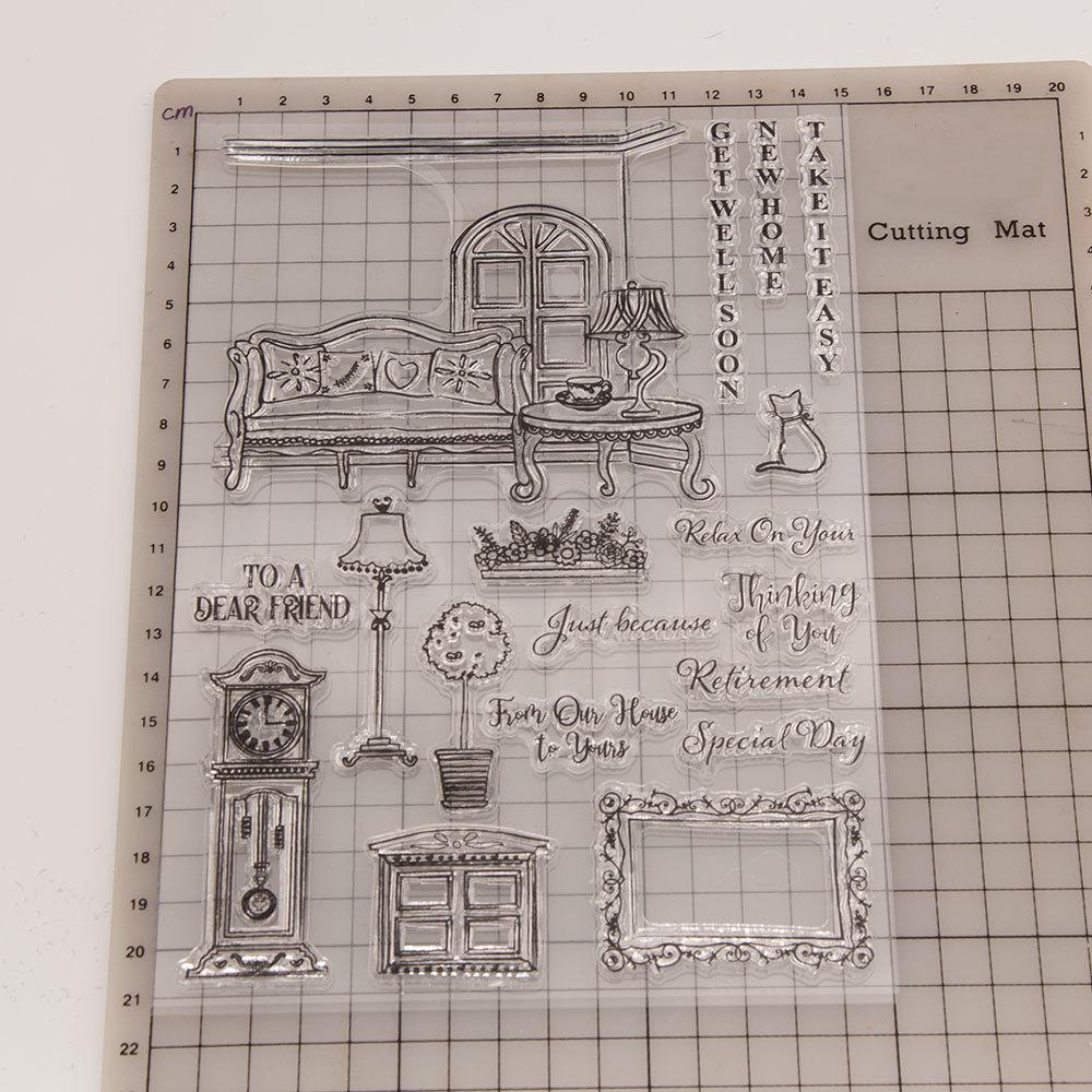 Transparenter Silikonstempel mit Blumenblatt, zum Versiegeln, für DIY-Scrapbooking-Alben, transparente Stempel, Schmetterlingsdame, Rebe