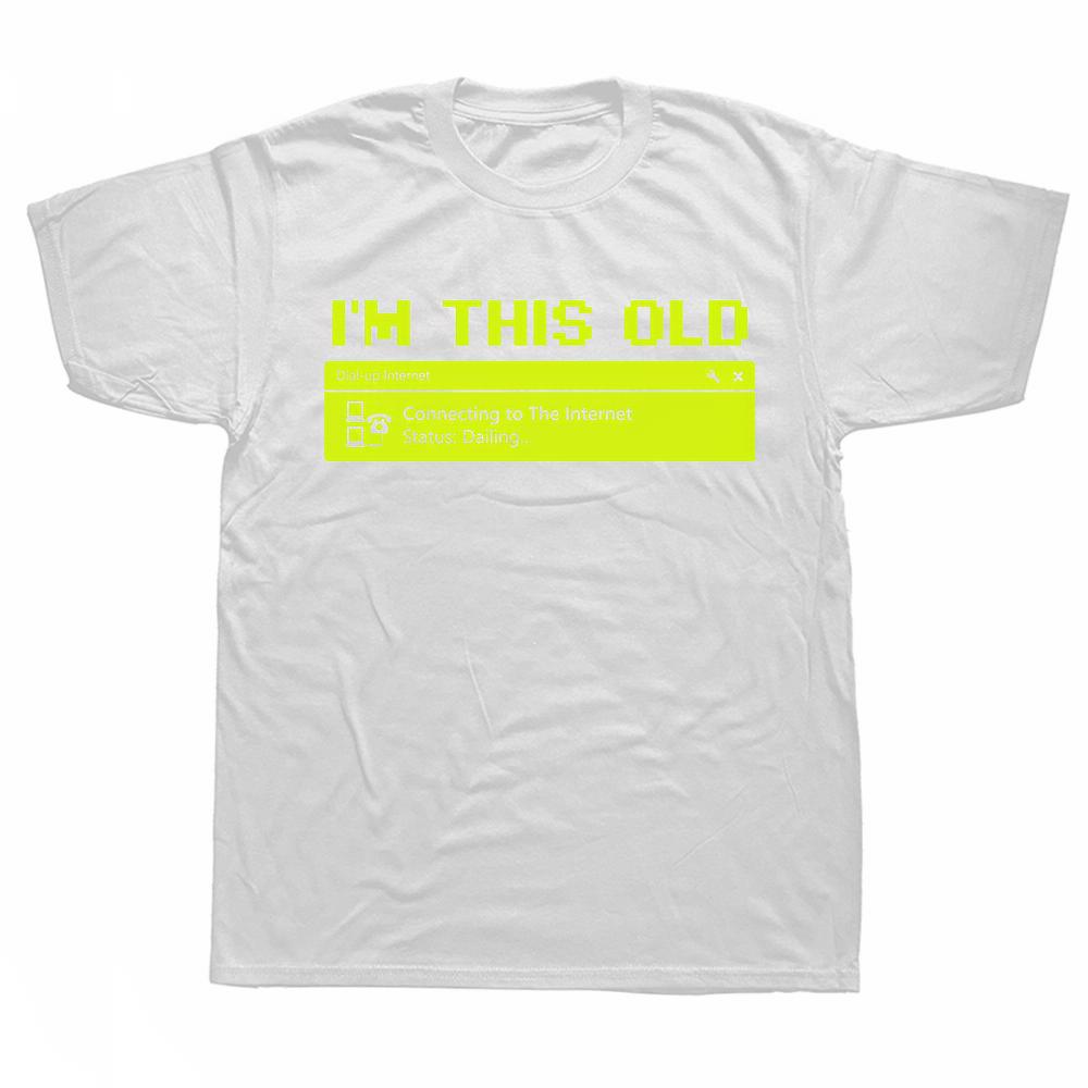 Cotton Computer 90s Programmer PC Nerd Geek Men T Shirts Graphic Streetwear Short Sleeve Birthday Gifts Style Tshirt