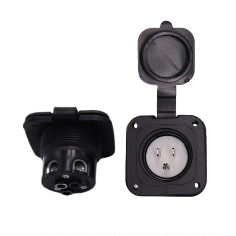 15A 125V Campers Power Outlet Waterproof Shock Resistant Design for Campers Vehicle Interior Electrical System