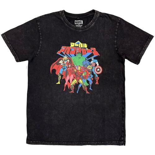 Avengers Unisex Adult Japanese Stone Wash T-Shirt