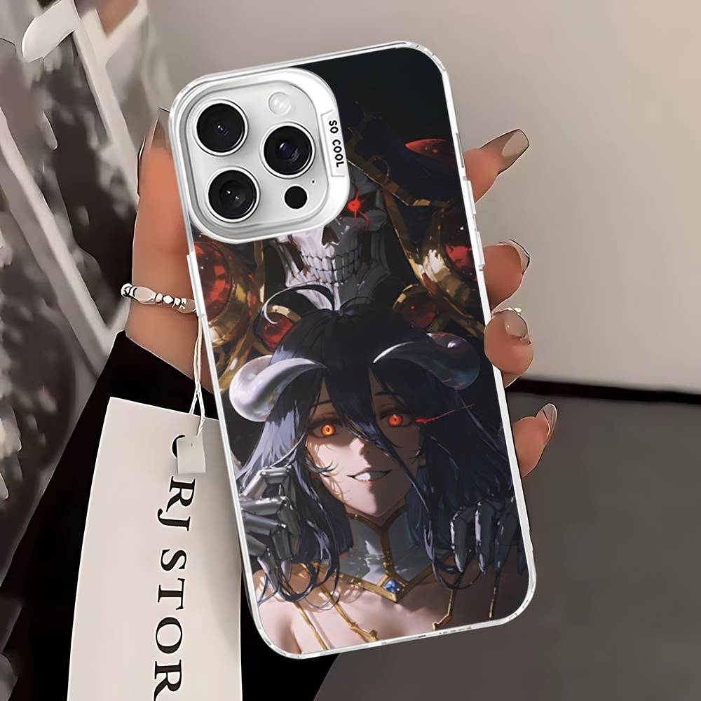 Cartoon Anime A-AlbedoS Phone Case For IPhone 16 15 14 13 12 11 17 Pro MAX Plus Pro Matte Shockproof Cover