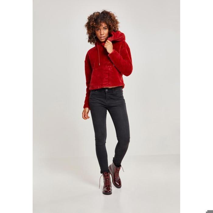 Sweatshirt - Urban Classic - Oversized teddy - Capuche avec cordon - Effet velours - 100% Polyester