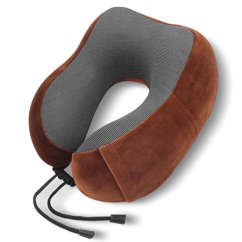 Memory Cotton U-shaped Travel Pillow Ergonomic Compliance Aircraft Office Headrests Relieve Neck Pressure with A Variety of Colors To Choose From