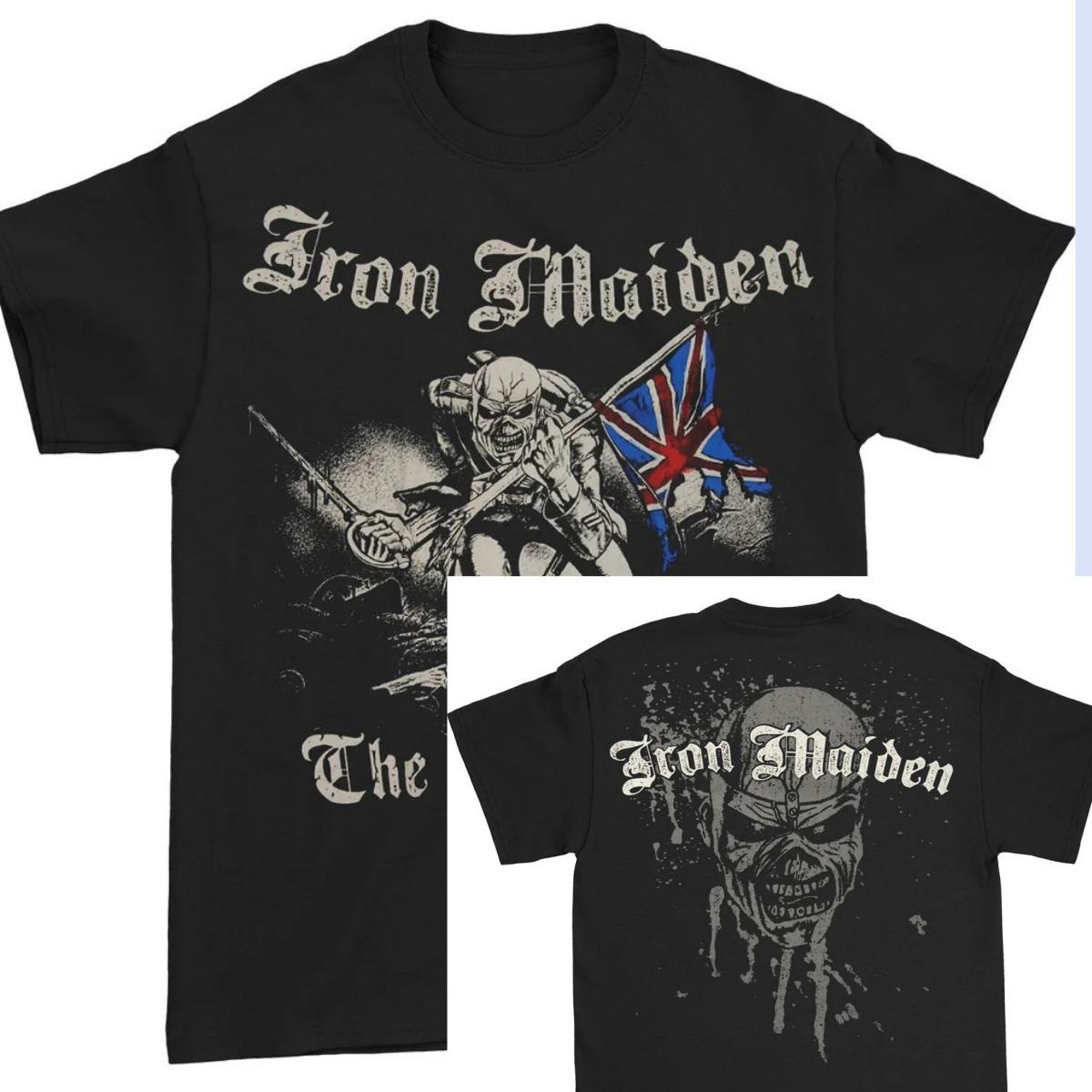 Футболка Iron Maiden Sketched Trooper Высококачественная Роскошная Унисекс Топ Y2k 2026 Летняя Горячая Распродажа M