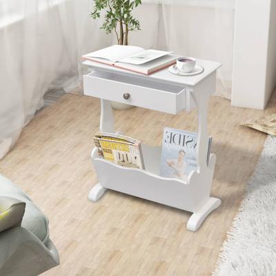 Vidaxl Melrose Newspaper Table, White