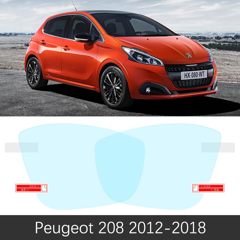 For Peugeot 208 208GTI GTI 2012~2018 Full Cover Rearview Mirror Rainproof Anti Fog Film Accessories 2013 2014 2015 2016 2017