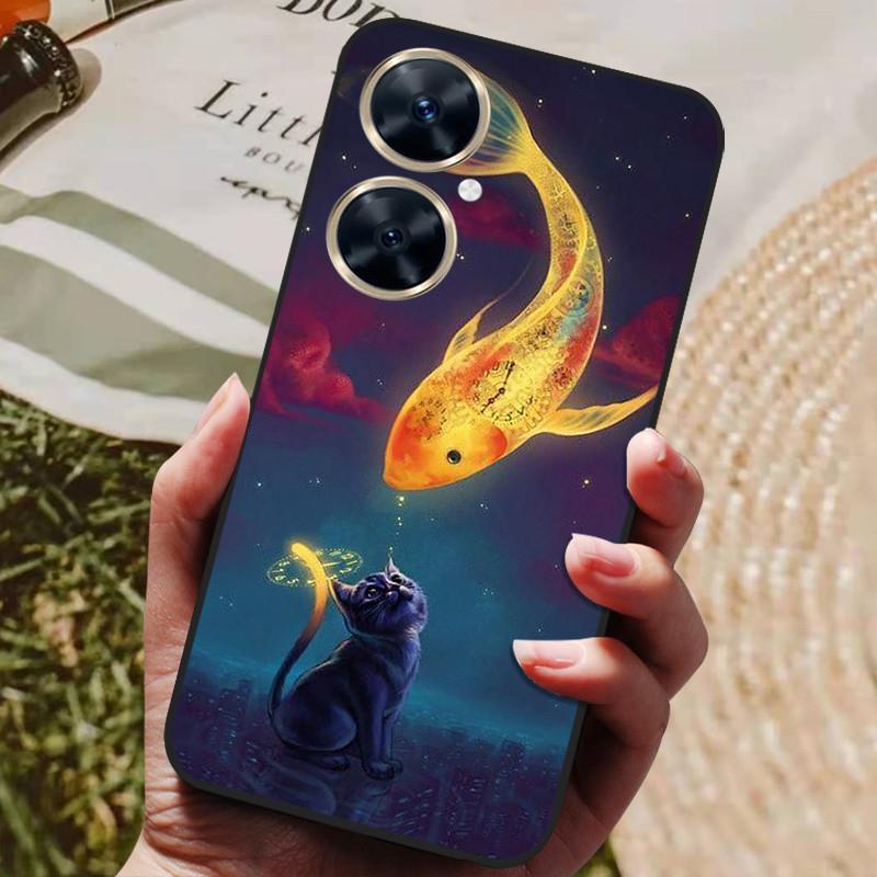 Für Huawei Nova 11i Hülle Nova11i 11 i Schwarzer Wolf Weiche TPU Silikon Rückseite Für Huawei Nova 11i MAO-LX9 Handyhülle Funda Coque
