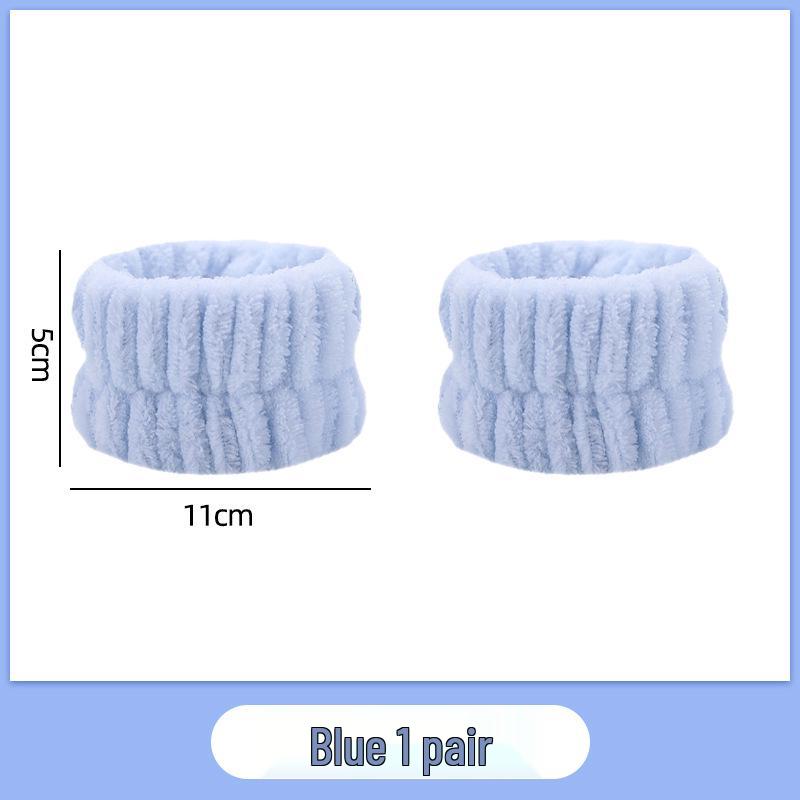 2024 Women's Absorbent Face Washing Set: Anti-Wet Hair & Wrist Headbands