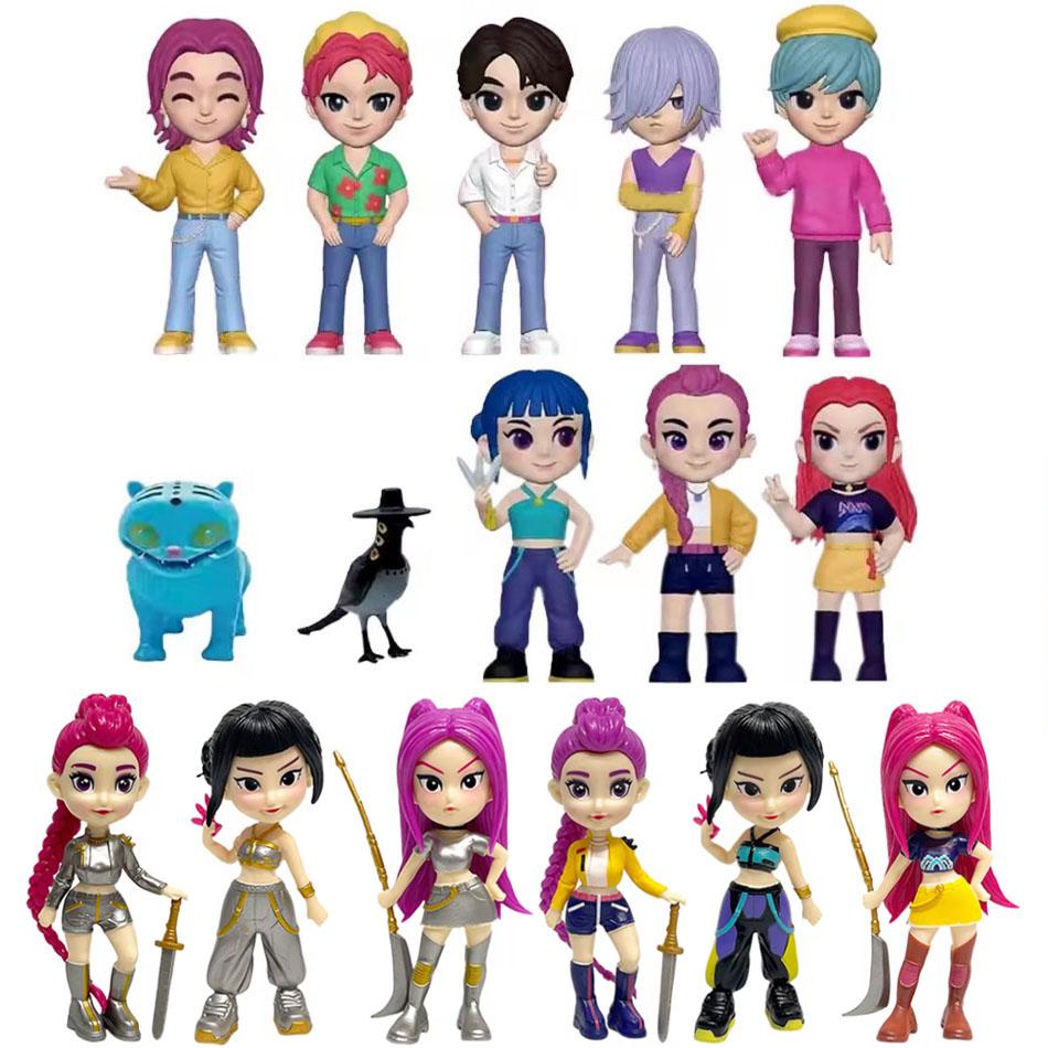 2027 NEW Kpop Devil Hunter Rumi Zoe Mira anime polyvinyl chloride character collection desktop trinkets Childrens New Year gift