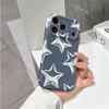 Sketchy Doodle Star Hand Drawn Gray Graphic Art Film Aesthetic Protective Shockproof Bumper Phone Case Cover For iPhone 14 15 16 Pro Max Plus