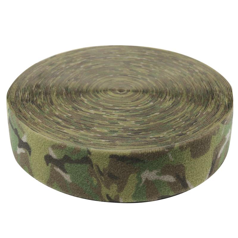 Cheap Multicam Loop Black Hot Sales Camouflage Nylon Bags Camo Tape Hook and Loop Tape 3  Elastic Loop Black Polyester / Nylon 10CM